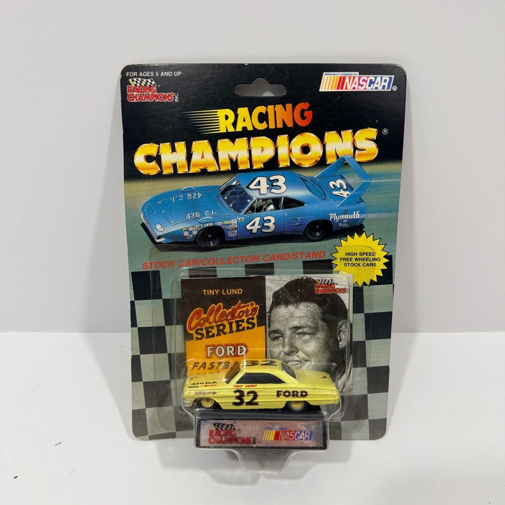 Racing Champions Diecast Car Yellow New Tiny Lund 32 Ford 1991 01156